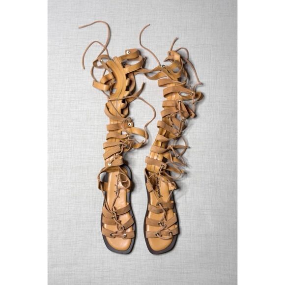 Free People FP Collection Sun Chaser Leather Gladiator Sandals - Picture 4 of 8